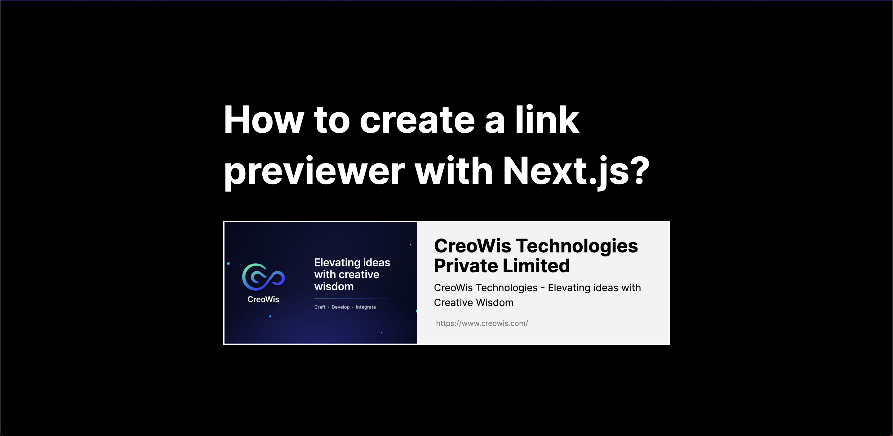 How to create a link previewer with Next.js?